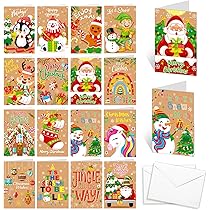 kerstkaarten maken - leuk - minder duur - kind - basisschool