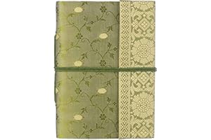 Paper High Gazzetta di Sari Notebook Medio, 110 x 160 mm, Verde