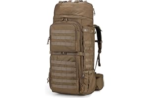 Mardingtop Plecak taktyczny 75 l z systemem ratunkowym RECCO, duża pojemność, plecak trekkingowy z ochroną przed deszczem, na wędrówki, wspinaczkę górską, sport na świeżym powietrzu i podróże