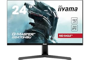 iiyama Ecran 24" G-Master G2470HSU-B1 Red Eagle, FHD@165Hz, FreeSync Premium, Fast IPS, 0,8ms, DP/USB/HDMI Speakers