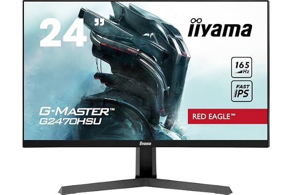 iiyama Ecran 24" G-Master G2470HSU-B1 Red Eagle, FHD@165Hz, FreeSync Premium, Fast IPS, 0,8ms, DP/USB/HDMI Speakers