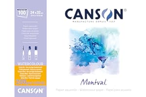 Canson Montval Block einseitiggeleimt, 24 x 32 cm, 100 Blatt, 300 g/m²