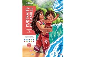 Coloriages mystères Disney - Portraits de famille: Colorie les chiffres et découvre l'image