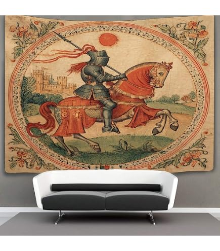 PUYYDS Wandbehang 'Die Dame Und Das Einhorn' – Mittelalterliche Tapisserie Als Dekorativer Wandteppich