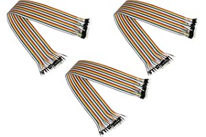 kabelmeister - Jumper Wire/Drahtbrücken-Kabel - Stecker an Stecker (Male to Male) - 3er-SPAR-Set - 40cm - 40-Pin trennbare Adern für Arduino, Raspberry Pi, Banana Pi, Breadboad, Steckboard etc.