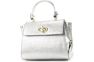 modamoda de - T182 - Fourre-tout italien pour femme, petit cuir