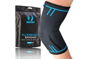 ‎AGILE NOW AGILE NOW Ellenbogenbandage Tennisarm Stabilisiert & Schützt für Tennis Bandage Ellbogen Bandage Ellenbogen Armbandage Herren Damen (M)