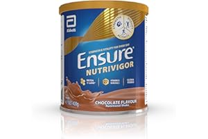 Ensure NutriVigor Nutritional Shake| 400g |Chocolate Flavour | Support Strength, Energy and Immunity | Food supplement with Protein, 27 Vitamins and Minerals | With Vitamin D, Vitamin C and Vitamin B