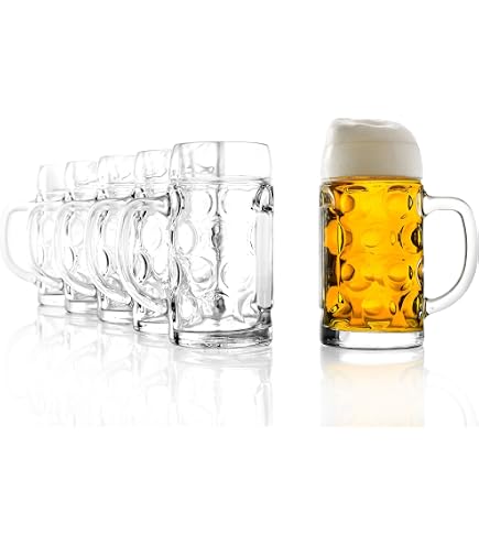 HEINEKEN Verres à Bière 50cl - Lot De 6 - Haute Qualité - Résistants à La Chaleur