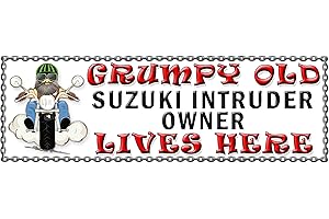 SHAWPRINT LIMITED SHAWPRINT Grumpy Old SUZUKI INTRUDER Owner Lives Here metal sign/plaque funny (83H2)