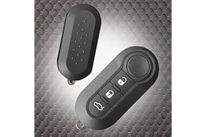 NUMLOT Coque pour Clés Télécommandées à 3 Boutons, Boîtier Pliable de Rechange pour Clé, pour Fiat Grande Punto Evo Panda Bravo Stilo 500 L et Lancia Y Delta Musa