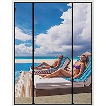 HooTown magnetische hordeur, 200 x 222cm vliegenhor dubbele deur vliegenhor balkondeur autosluiting insectenhor balkondeur vliegengordijn voor raam, balkondeur, kelderdeur en terrasdeur