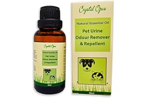 CRYSTAL OPUS Makes 1 Litre of Pet Urine Odour Remover & Repellent Spray. Tried & Trusted Blend. Cat, Dog & All Pets. Lemon, Lemongrass, Citronella, Cinnamon, Bergamot, Thyme, Lavender & Tea Tree. Ultra-Effective.
