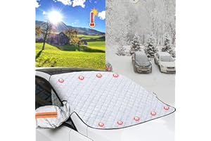 JUXTAPOSIA Autoscheiben Abdeckungen Winter,Winterschutz Auto Frontscheibe,Scheibenabdeckung Auto Winter,Frontscheibenabdeckungwinter,Abdeckung Auto Winter,Windschutzscheibenabdeckung,autoabdeckung Winter.