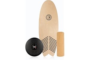 ‎JUCKER HAWAII JUCKER HAWAII Balance Boards - Trick & Surf Balanceboard (100% Echtholz) mit extra rutschfester Oberfläche - Find Your Balance
