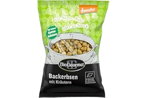 ‎BIOGOURMET BioGourmet Backerbsen mit Kräutern, für Suppe, Salat oder als Snack, bio, demeter, 100g