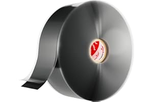 Poppstar samowulkanizująca taśma silikonowa, taśma silikonowa, taśma do napraw, taśma izolacyjna i uszczelniająca (hermetyczna i wodoodporna), czarna, 1 x 11 m, szerokość 38mm