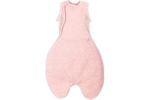 PurFlo Swaddle to Sleep Bag | All-Season 2.5 tog Sleeping Bag | 0-4 Months | Breathable Newborn Baby Sleeping Bag That Grows With Your Baby | Swaddle Arms In or Out | Hip Healthy | Shell Pink
