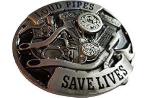 Shirtmatic Fibbia per cintura 3D con teschio a forma di croce