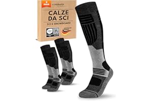 sockenkauf24 Calze da Sci Donna Lana Merino 2 Paia
