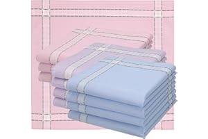 ‎BETZ Betz 12 Stück Damen Stoff Taschentücher Set Chanelle 2 Größe 30x30 cm 100% Baumwolle Farbe Dessin 84