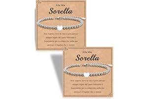SUNSH 1/2/3 Bracciale per Sorelle/Migliore Amica Bracciale per Ragazze,Braccialetto Della Ragazza Miglioe Bff Regalo Delle Sorelle Regalo Di Compleanno Natale,Braccialetto Abbinato All'amore