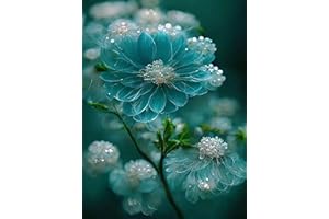 Taasmoog 5D Diamond Painting Full Set, DIY Diamant Painting Bilder, DIY Cross Stickerei Malerei Kits Malen nach Zahlen wohnzimmer bilder für die Inneneinrichtung(Blumen)