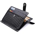 Porta Carte Autoadesivo Per Retro Telefono, Viola Glitterato, RFID, Pelle PU, Per IPhone E Samsung
