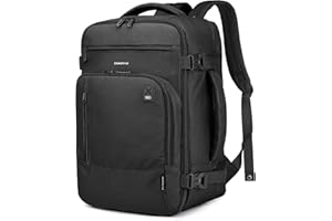 Omnpak Ryanair Mochila Viaje Cabina Avión 40x20x25,Bolsa de Equipaje de Mano para Hombre,Mochilas de Viaje Mujer de Macbook Air 15 Pulgadas 20L,Maleta 40x20x25cm Eazyjet y Vueling(Negro)