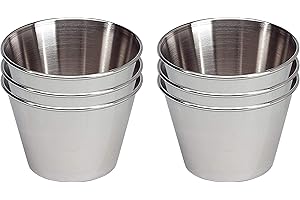 EUROXANTY®, Set di 6, Mini Stampi per Budini, Pudding, Muffing, Acciaio Inox, Stampi robusti Ideali per Fare Dolci e salati, Stampo per budino, Ø9 cm, Stampo di flanera