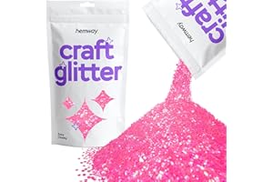 Hemway Baby Pink Glitter Craft 100 g 3,5 oz extra Chunky 1/24" 0.040" pour 1MM Arts Crafts Gobelets papier de verre Décorations projets de bricolage