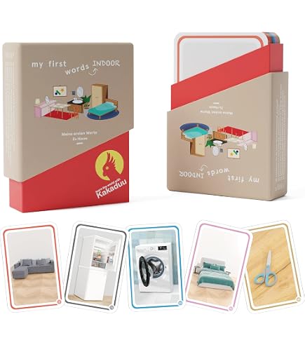 Headu Montessori Farben-Lernspiel Für Kinder 2-5 Jahre – Mit Flashcards Zu Formen & Farben