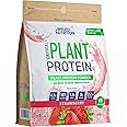 Applied Nutrition Plant Protein Powder – Critical Plant Vegan Protein Shake with SOYA, Pea, Brown Rice Proteins & Essential Amino Acids - Dairy-Free Gym Supplement (450g - 15 Servings) (Strawberry)