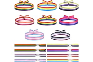 HOWAF LGBT Gay Pride Armband, Regenbogen Armband Regenbogen Flagge Lesbian Armband Bi Armband Pan Armband Trans Armband Nonbinary Progress Pride Flag Armband LGBTQ Accessoires