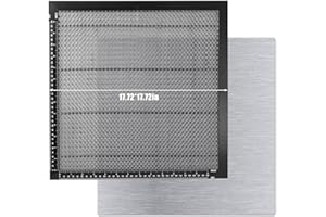 DIEGIMR Honeycomb Working Table, 450x450mm Honeycomb Laser Bed Working Panel with Aluminum Plate for Smooth Edges Cut Fast Heat Dissipation Desktop Protecting Engraver Accessories