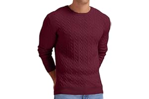 Sailwind Herren Strickpullover Mit Rundhalsausschnitt Pullover Herren Zopfstrick Langarm Winterpullover Pulli Sweater Männer