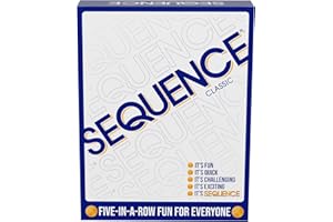 JAX Goliath Games Sequence | Five-in-a-row Fun for Everyone! | Family Strategy Game | For 2 or More Players, Ages 7+, White