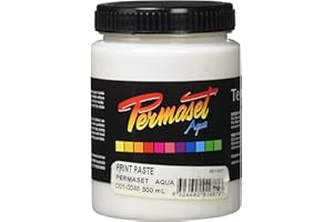 PERMASET Aqua Standard Print Paste 300ml - Screen Printing Paste for Fabric - Ideal Screen Printing Kit for Home Office, Starter Kit, Fabric Paint, Screen Printer and other Fabric Ink