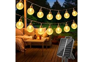 litogo Luci Solari da Giardino, 15M 50 LED 8 Modalità Catena Luminosa Esterno Solare, Impermeabile Lucine da Esterno Solari per Terrazzo, Gazebo (Bianco Caldo)