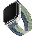 Gabb Watch Sport Band - Hook and Loop Smart Watch Replacement Strap, Breathable, Washable, Fits All Watches, Adjustable for Comfort and Durability (Moss Green)