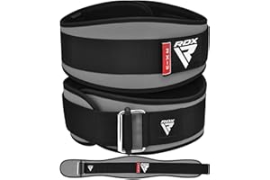 RDX 6.5” Gimnasio Cinturón Musculacion Levantamiento de Pesas, Soporte Lumbar Acolchado, Entrenamiento Peso Belt para Halterofilia Powerlifting Fitness Gym Casa Ejercicio, Hombre Mujeres