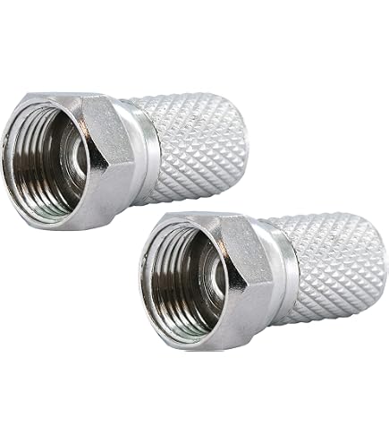 Conecto Antennen-Adapter F-Buchse Auf IEC-Stecker – Nickel, Für Sat- & TV-Anschlüsse (1 Stück)