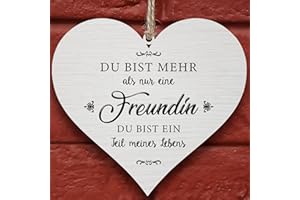 Glitzkind Holzschild Geschenk für Freundin zum Geburtstag | Geburtstagsgeschenk beste Freundin | Abschiedsgeschenk Kleinigkeit Best Friends | Geschenkideen beste Freundin | Freundschaftsgeschenk BFF