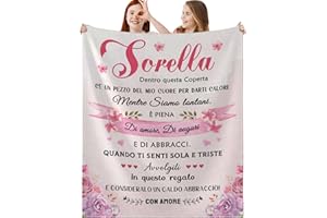 MAST DOO Coperta di Flanella, Idee Regalo per Sorella, per Compleanno, per le Donne, Natale 130 x 150cm