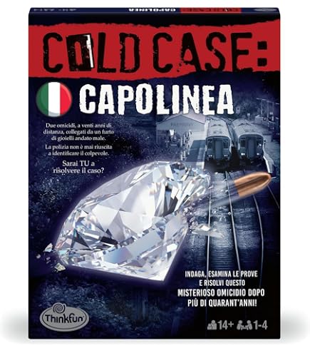 ThinkFun - Cold Case 3: Escape Room | Giochi Da Tavolo Adulti | Caso Da Risolvere In Italiano | Escape Room Gioco Da Tavolo | Giochi Investigativi | Edizione Italiana | Idee Regalo
