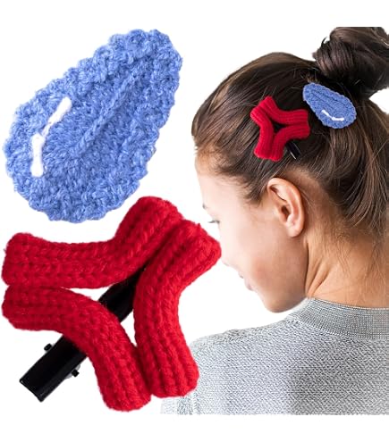 HANGRY&ANGRY ヘアゴム Wiqqes Cute Angry Cartoon Hair Clips for Girls & Women