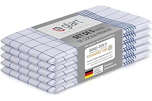 Glart Pack de paños, Algodón, Azul/Blanco, Talla única, 5