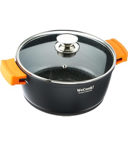 Casseruola Wecook! In Alluminio Forgiato Serie Granite – Diametro 28 Cm, 6,7 Litri, Rivestimento Antiaderente Effetto Pietra, Fondo Induction – Adatta A Tutti I Fornelli - 2