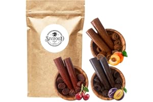 SIVIFOOD SPIRIT - OF - ORIENT SIVIFOOD Fruit Leather Lavashak Confezione da 3 Mix 300g - Miscela dei gusti popolari Amarena, Albicocca e Prugna in una confezione campione pasta di frutta secca pressata