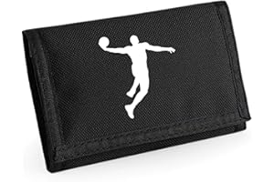 AWEHIRU GANBAROU® Children Ripper Wallet Basketball Slam Dunk Black